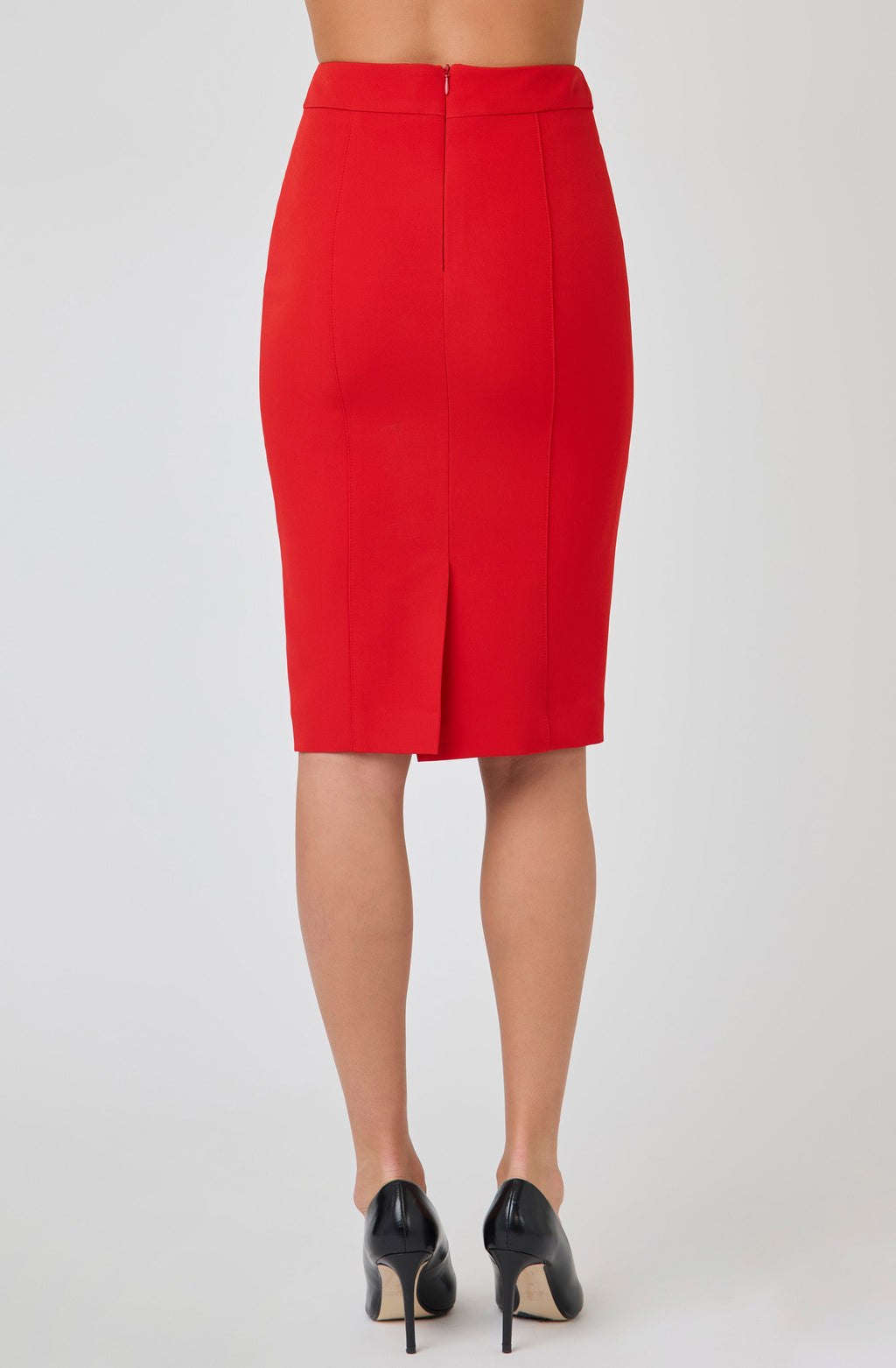 Tailored Pencil Skirt with Middle Seam