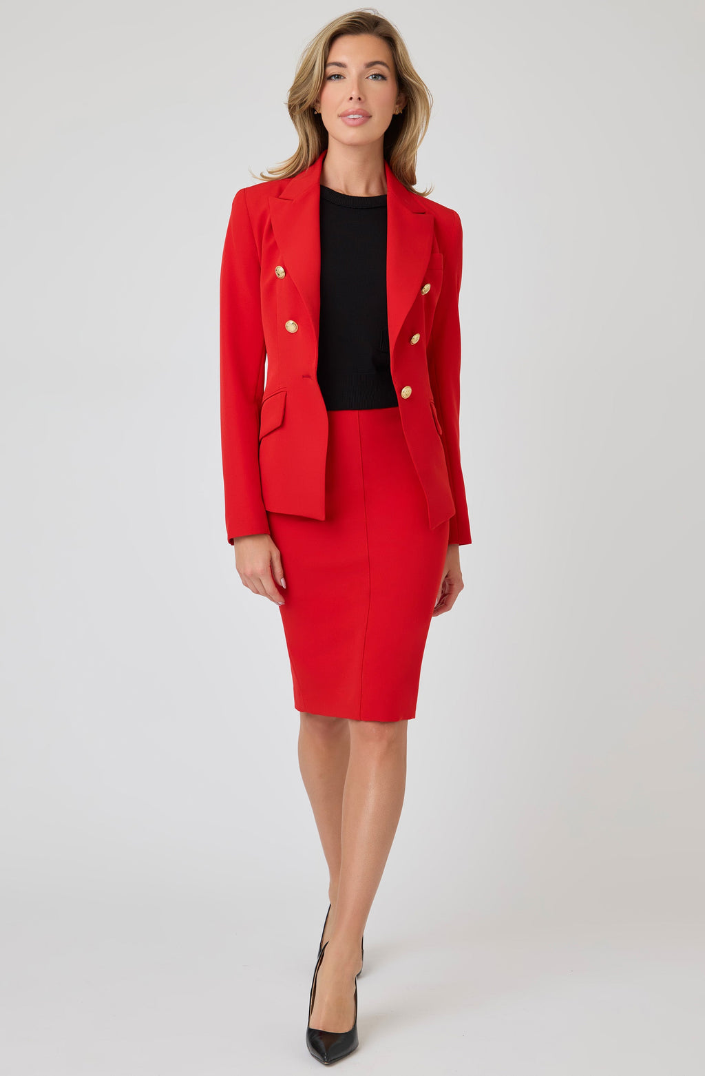 Tailored Pencil Skirt with Middle Seam