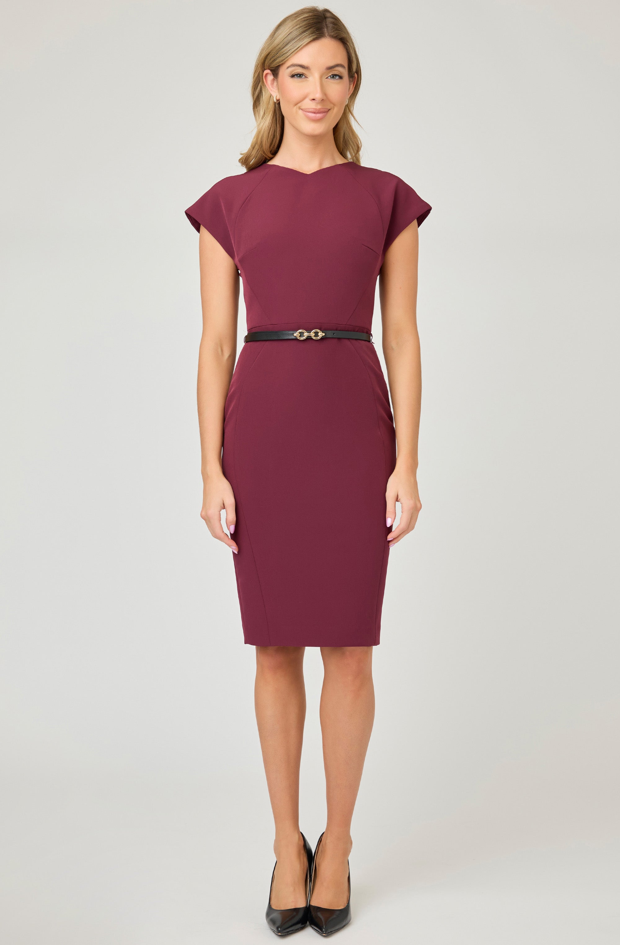 Fitted Dress with belt