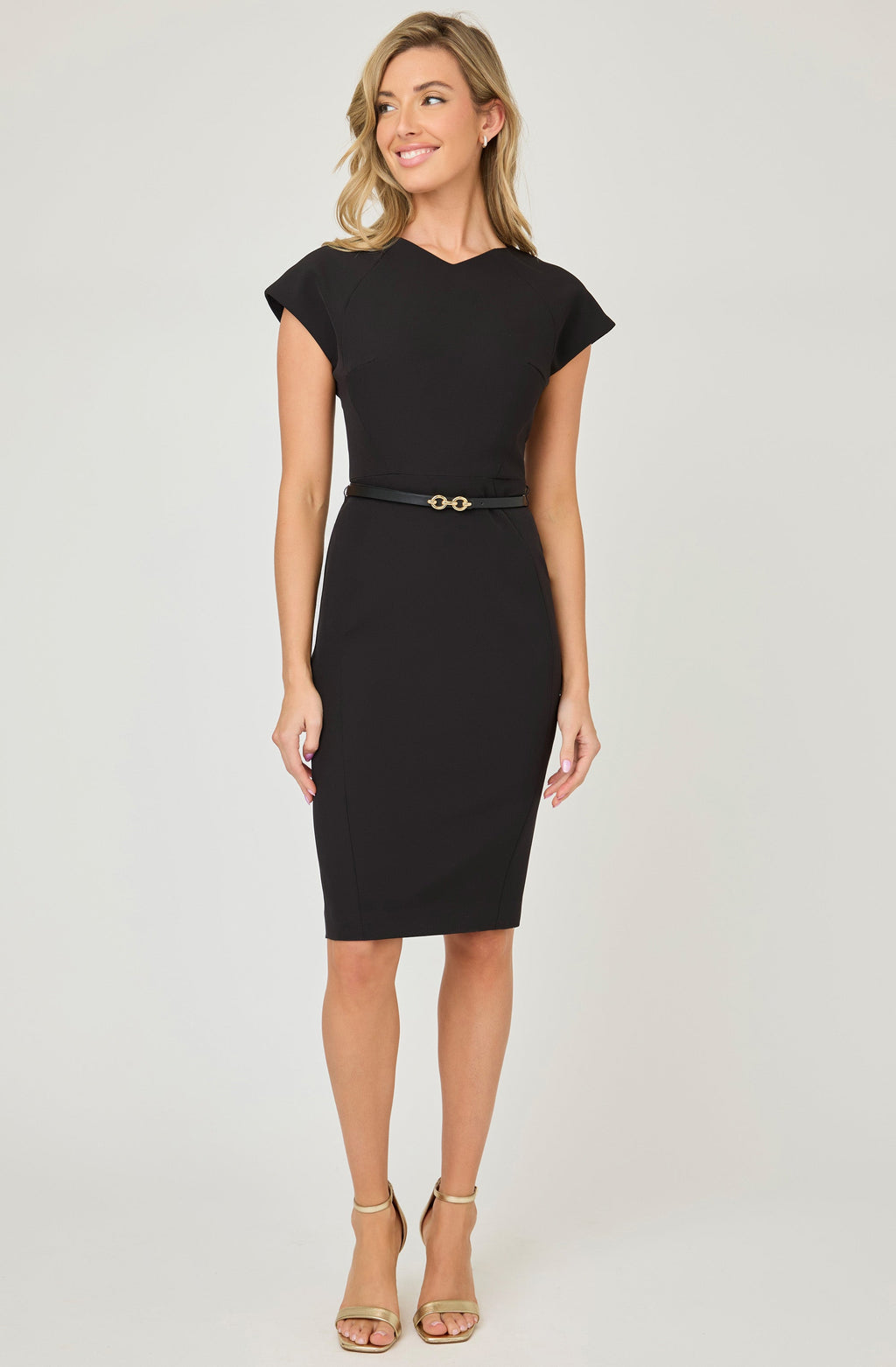 Fitted Dress with belt