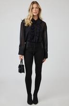 Pleated Jabot Blouse
