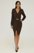 Sheer-Sleeve Mini Dress